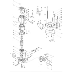 Makita 3612 - Router 12mm - Power Tool Diagram