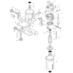 Makita 3703 - Trimmer 6mm - Power Tool Diagram