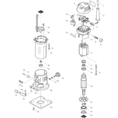 Makita 3707F - Trimmer - Power Tool Diagram