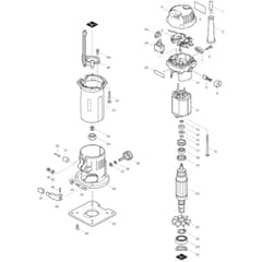 Makita 3707FC - Trimmer - Power Tool Diagram
