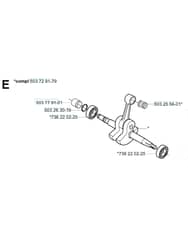 Husqvarna 371KEPA - Crankshaft
