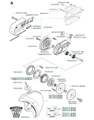 Husqvarna 371KEPA - Cutting Arm & Blade Guards