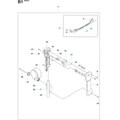 Husqvarna 380 BTS -2009-03 - Handle / Controls