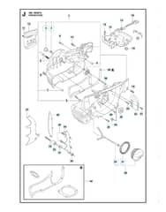Husqvarna 390XP/XPG/XPW - Crankcase