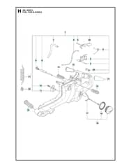 Husqvarna 390XP/XPG/XPW - Fuel Tank & Handle