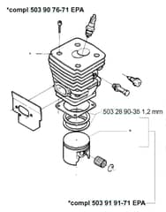 Husqvarna 394XP - 1998-Current - Cylinder Piston 2