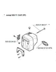 Husqvarna 394XP - 1998-Current - Muffler 2