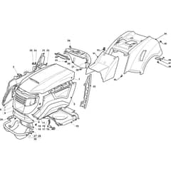 4000TH - 2012-2013 - 2T1710383/M12 - Mountfield Ride On Mower Body Diagram