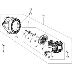 400 (K700 H) - Bertolini Rotary Cultivator Ignition system Diagram
