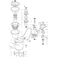 Makita 403 - Vacuum Cleaner - Power Tool Diagram