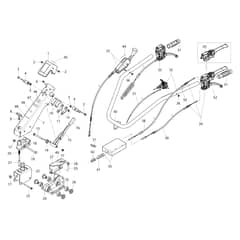 405 S - Bertolini Rotary Cultivator Handlebar rod and handle bars Diagram