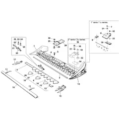 405 S - Bertolini Rotary Cultivator Middle Fingers Cutter Bar Diagram