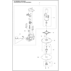 Husqvarna 410XE NERA - 970654403 - Blade Motor And Cutting Equipment 01