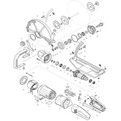 Makita 4112S - Angle Cutter 305mm - Power Tool Diagram