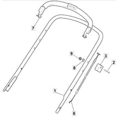 4120 HP - 2009 - 299064123/MEE - Mountfield Rotary Mower Upper Handle Diagram