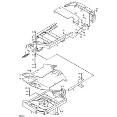 4125M - 2004 - 13-6101-95 - Mountfield Front Mower Frame Diagram
