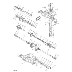 4125M - 2004 - 13-6101-95 - Mountfield Front Mower Transmission Group Diagram