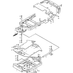 4125M - 2006 - 13-6101-97 - Mountfield Front Mower Frame Diagram