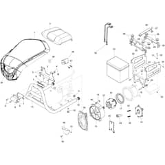 413 S - Bertolini Rotary Cultivator Hood and clutch 1 Diagram