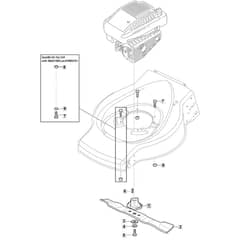 414_B - 2017 - 299064128/AMZ - Mountfield Rotary Mower Blade Diagram