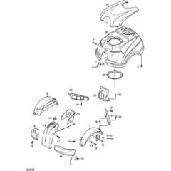 4155H - 2008 - 13-6103-79 - Mountfield Front Deck Mower Bodywork Diagram