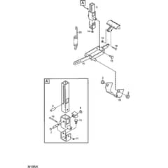 4155H - 2009 - 13-6103-80 - Mountfield Front Deck Mower Pedal Lift Diagram