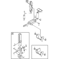4155H - 2004 - 13-6103-95 - Mountfield Front Deck Mower Pedal Lift Diagram