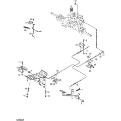 4155H - 2007 - 13-6103-98 - Mountfield Front Deck Mower Foot Controls Diagram