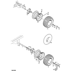 4155H - 2007 - 13-6103-98 - Mountfield Front Deck Mower Wheels Diagram