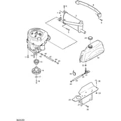 4155H 4WD - 2009-2013 - 13-6004-81 - Mountfield Front Mower B&S Engine Diagram