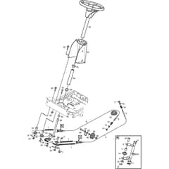 4155H 4WD - 2009-2013 - 13-6004-81 - Mountfield Front Mower Steering Diagram