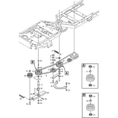 4155H 4WD - 2006 - 13-6104-97 - Mountfield Front Deck Mower Power Take Off Diagram