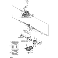 4155H 4WD - 2008 - 13-6104-99 - Mountfield Front Mower Kanzaki Transaxle Ktm 10M Diagram