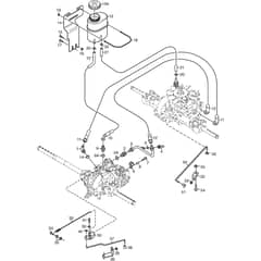 4155H 4WD - 2008 - 13-6104-99 - Mountfield Front Mower Transmission (Hydraulic Parts) Diagram