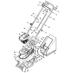 Hayter Spirit 41 Petrol Push 4 Wheel - 616D (616D260000001 - 616D260999999) - Upper Mainframe