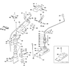 417 S - Bertolini Rotary Cultivator Handlebar rod and connections Diagram
