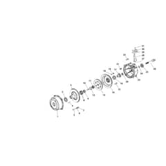 417 S - Bertolini Rotary Cultivator Single-disc clutch Diagram