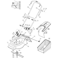 420 HP - 2006-2007 - 294434023/MO6 - Mountfield Rotary Mower Handle Diagram