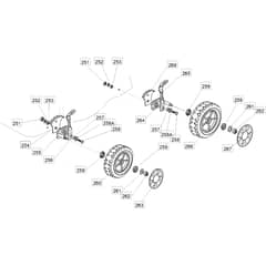 420 HP - 2006-2007 - 294434023/MO6 - Mountfield Rotary Mower Wheels Diagram