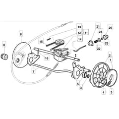 420 PD - 2008 - 294435123/UM8 - Mountfield Rotary Mower Transmission Diagram