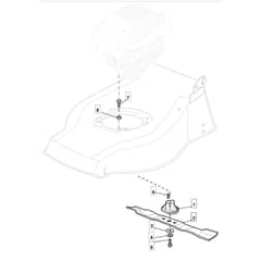 421 HP - 2007 - 294434043/MO7 - Mountfield Rotary Mower Blade Diagram