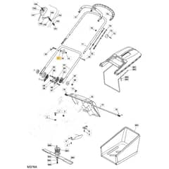 422 PD - 2008-2009 - 294435038/UM8 - Mountfield Rotary Mower Handle Diagram