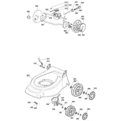 422 PD - 2008-2009 - 294435038/UM8 - Mountfield Rotary Mower Wheels Diagram