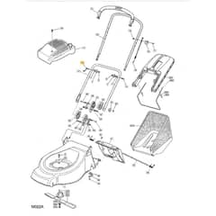 42 HP - 2003 - 23-1581-72 - Mountfield Rotary Mower Upper Handle Diagram