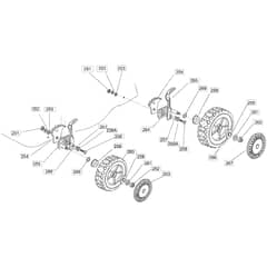 42 HP - 2004 - 23-1581-73 - Mountfield Rotary Mower Wheels Diagram