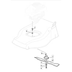4310 HP - 2008 - 294434043/M08 - Mountfield Rotary Mower Blade Diagram