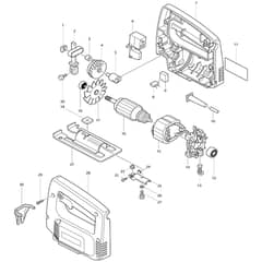 Makita 4320 - Jig Saw - Power Tool Diagram