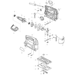 Makita 4327 - Jig Saw - Power Tool Diagram