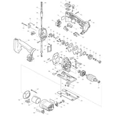 Makita 4334D - Cordless Jig Saw - Power Tool Diagram