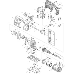 Makita 4350FCT - Jig Saw - Power Tool Diagram